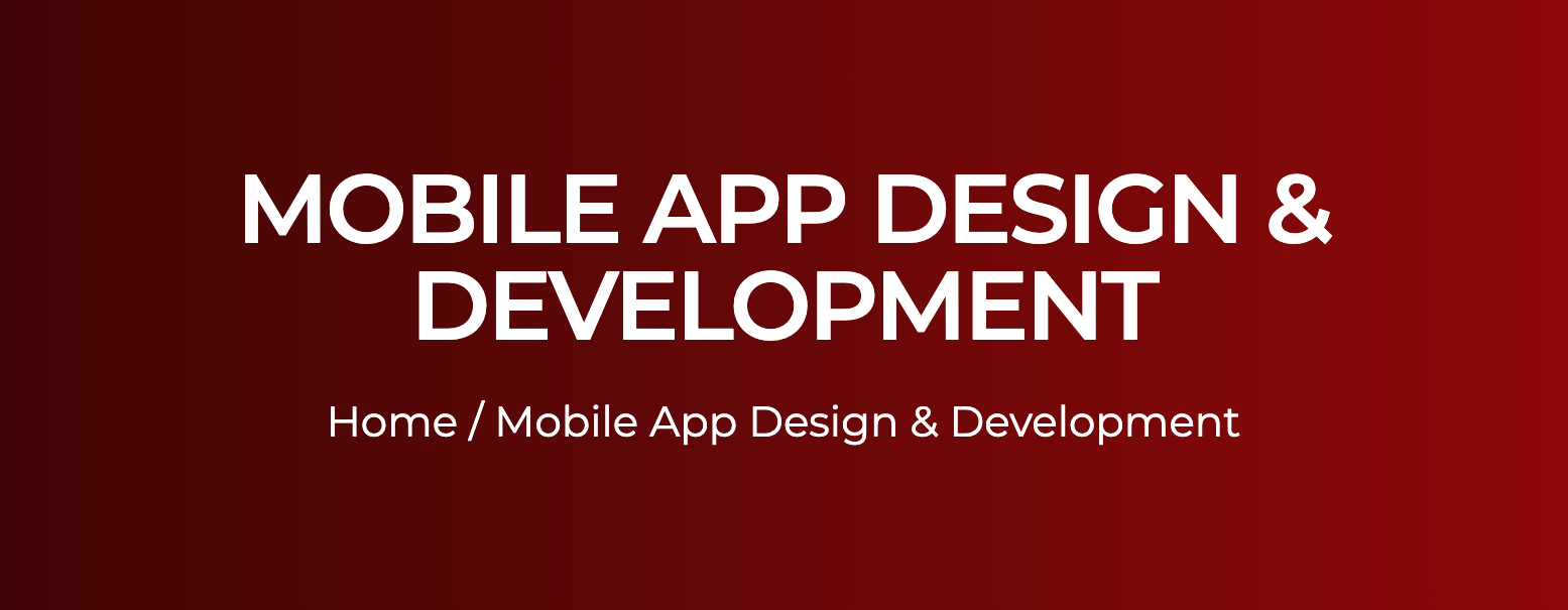 Mobile App Design & Development Banner
